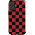 Red and Black Checkerboard iPhone 16 Plus Impact Case